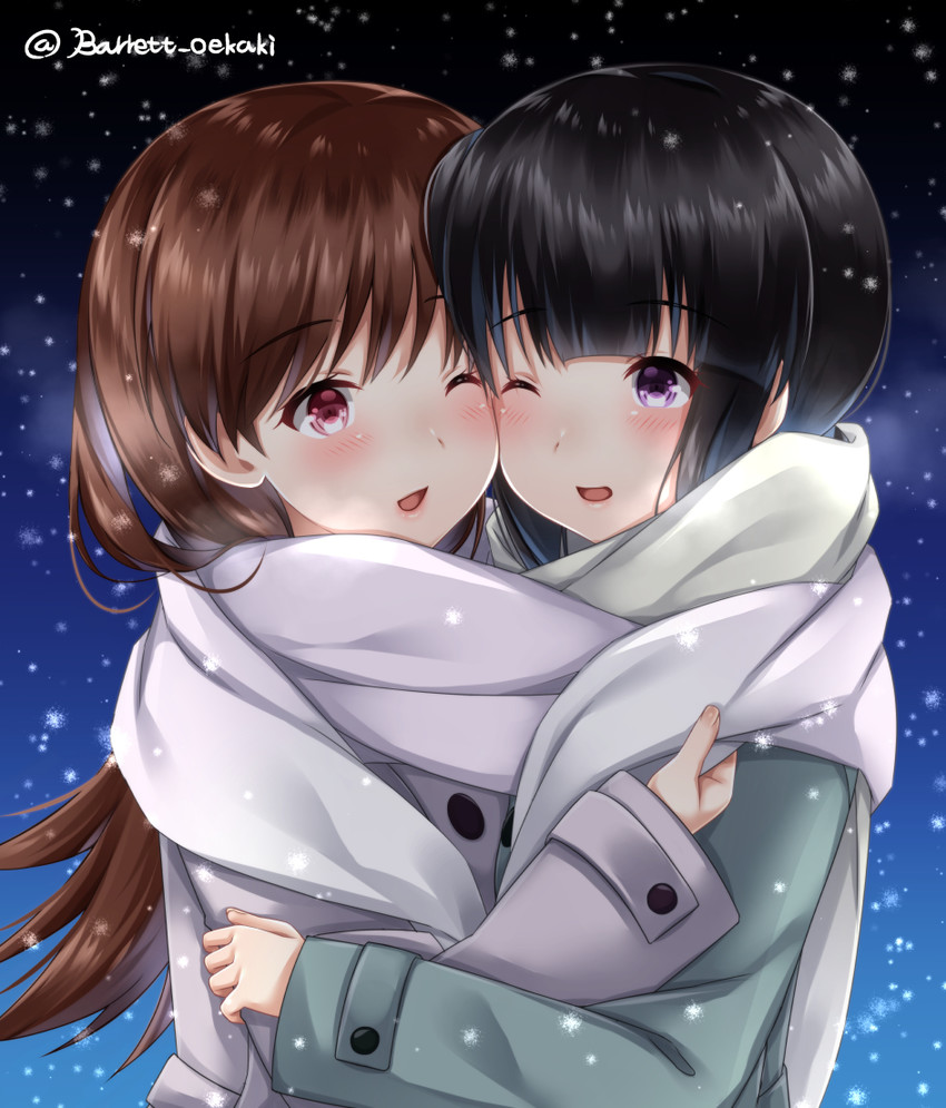 kitakami and ooi (kantai collection) drawn by baretto_(firearms_1)