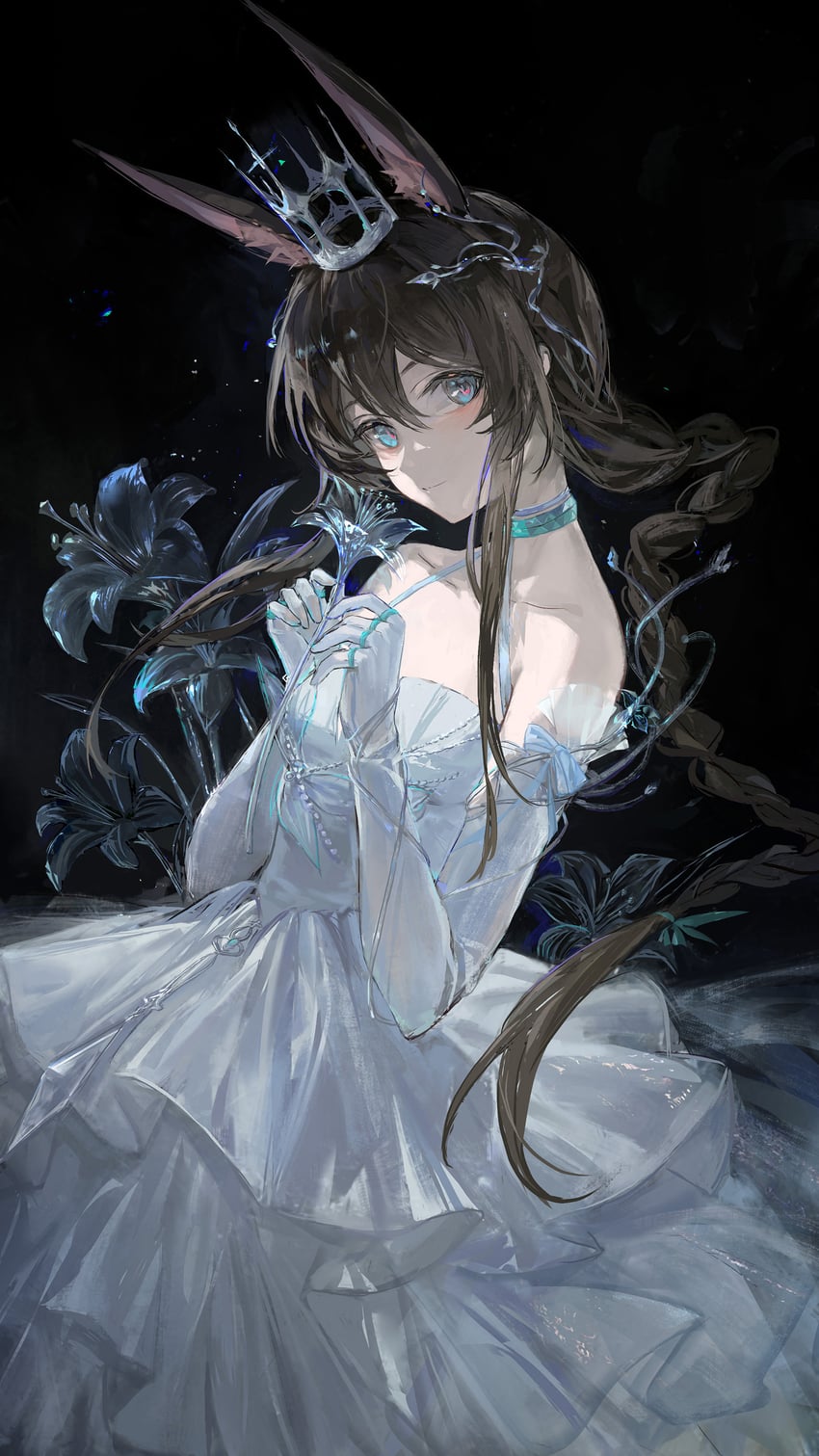 amiya (arknights and 1 more) drawn by ergouzi_echo