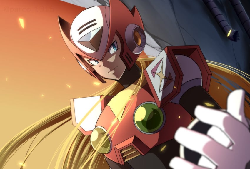 zero (mega man and 1 more) drawn by parco_1315