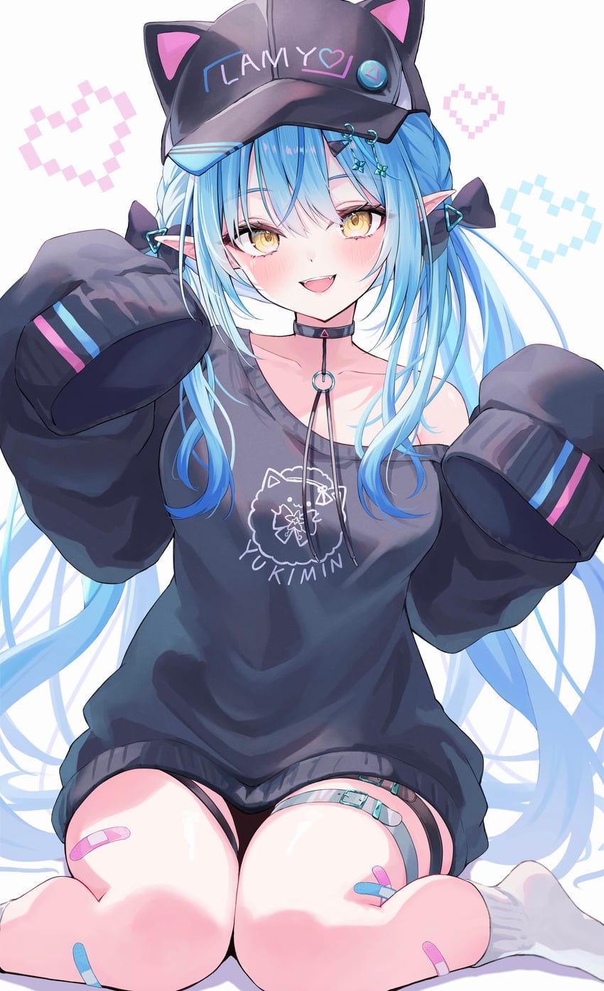 yukihana lamy and yukimin (hololive) drawn by aoha_(aohasora)