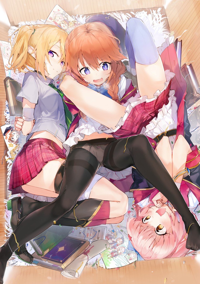 yuni, chloe, and chieru (princess connect!) drawn by aida_(chinhung0612)