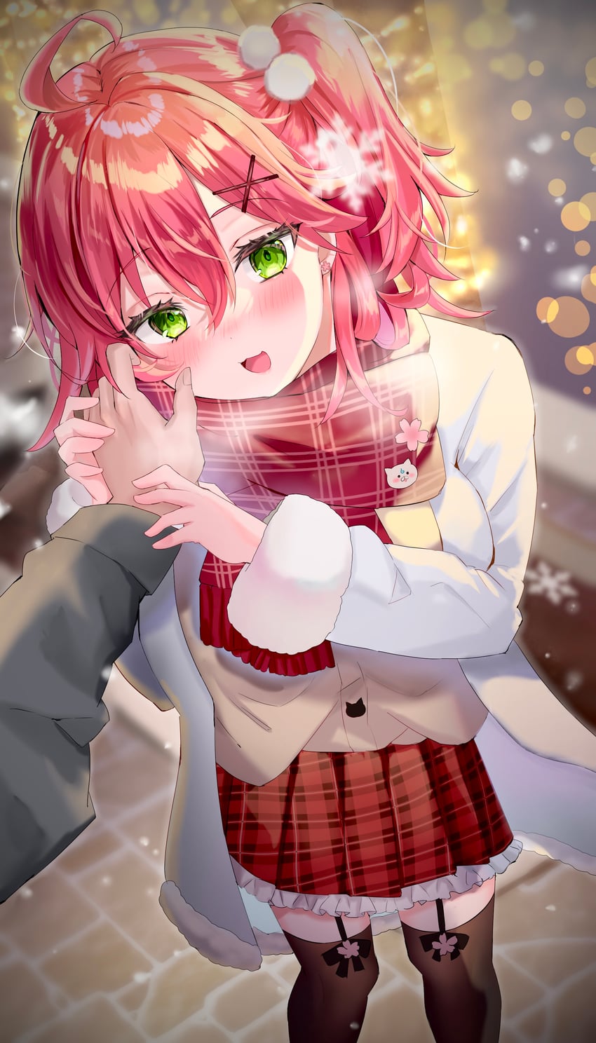 sakura miko and 35p (hololive) drawn by shiori_(gotoo0226)