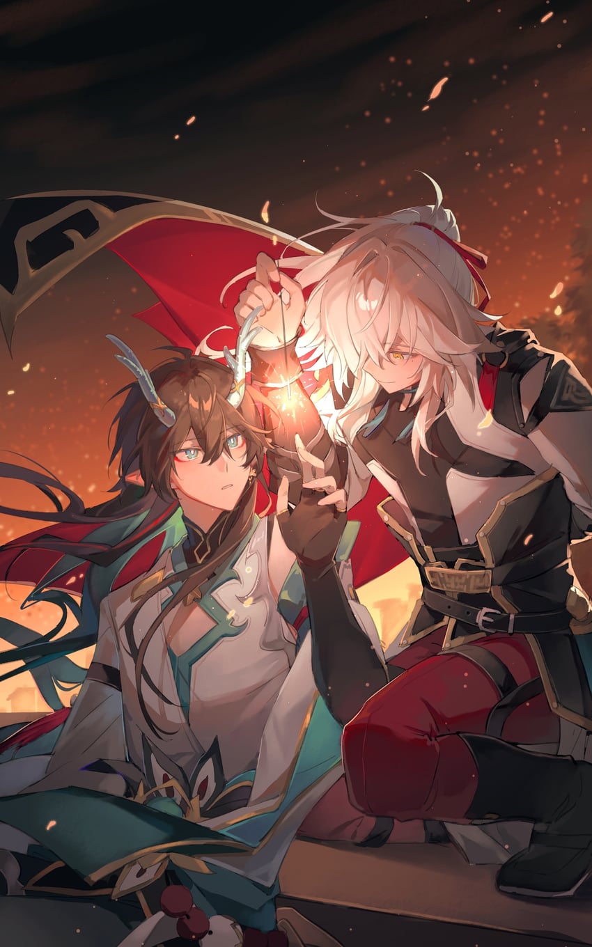 dan heng and jing yuan (honkai and 1 more) drawn by richang_fanchang_buzhengchang