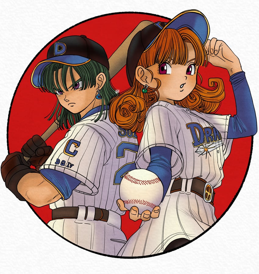 slime, alena, and hero (dragon quest and 1 more) drawn by okita_(sukult_4)