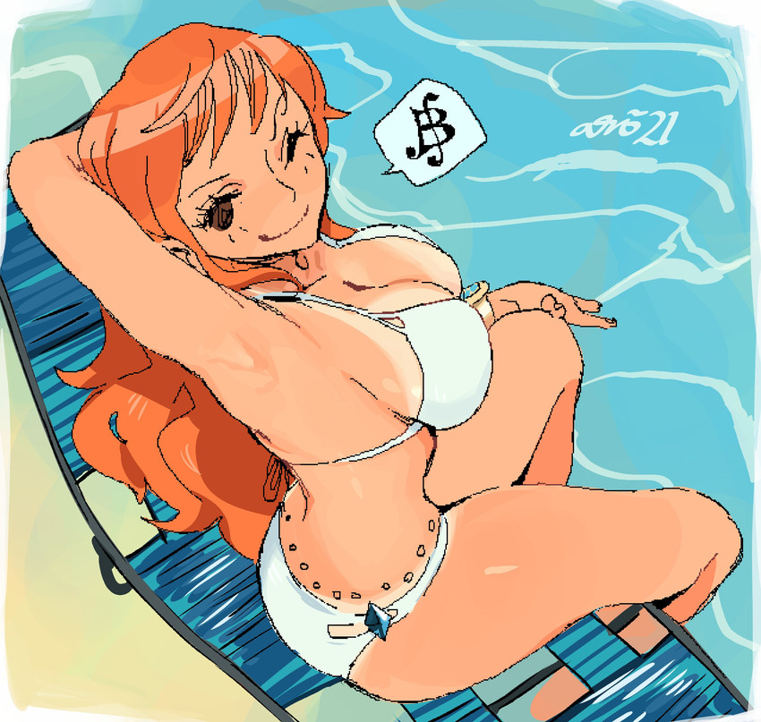 nami (one piece and 1 more) drawn by whoopsatro