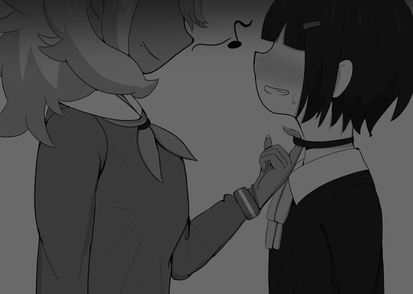 shinonome akira and kuga reimi (shuumatsu train doko e iku?) drawn by magus_naito