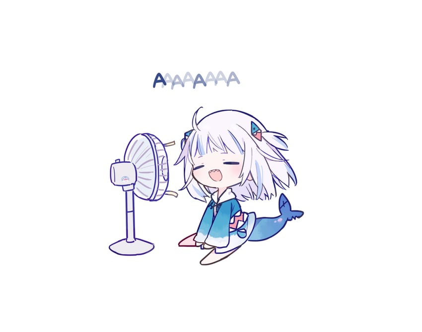 gawr gura (hololive and 1 more) drawn by mizumizu_(phoenix)