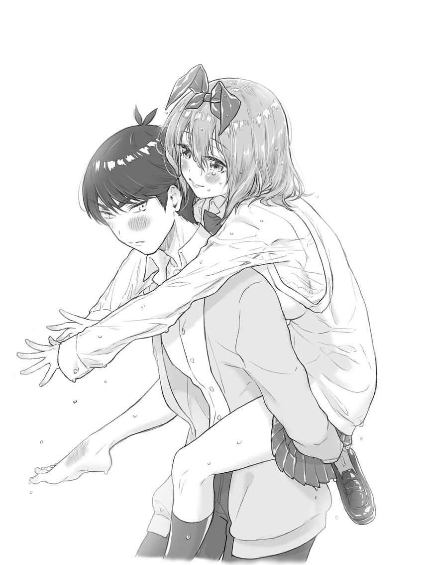 nakano yotsuba and uesugi fuutarou (go-toubun no hanayome) drawn by yu_(flowerbird3830)