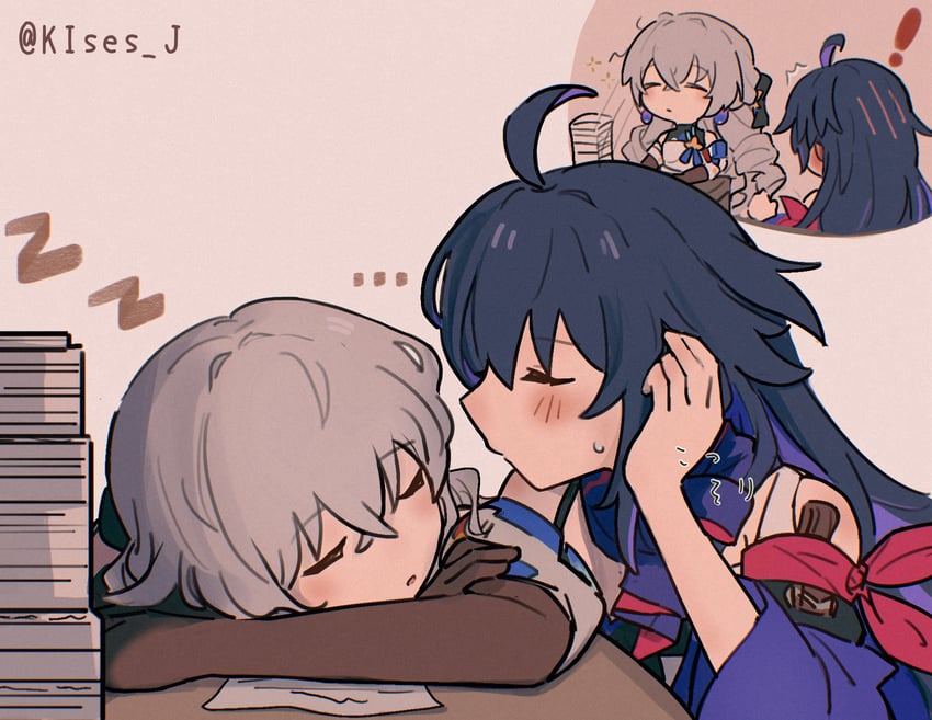 bronya rand and seele (honkai and 1 more) drawn by masaru_(kises_j)