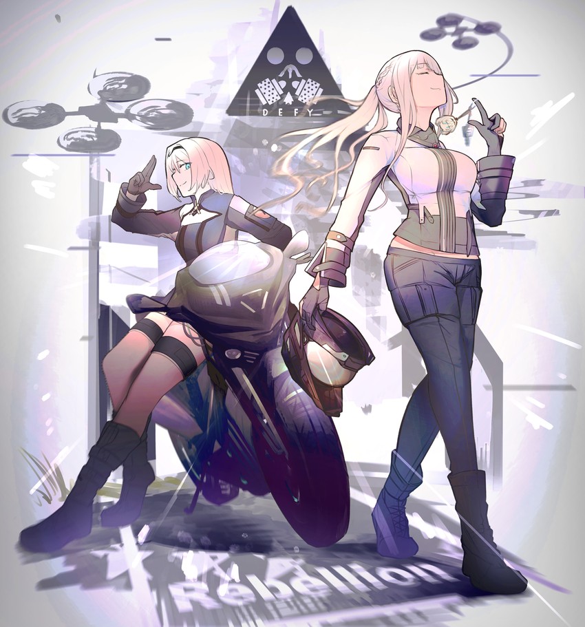 ak-12 and an-94 (girls' frontline) drawn by amirun
