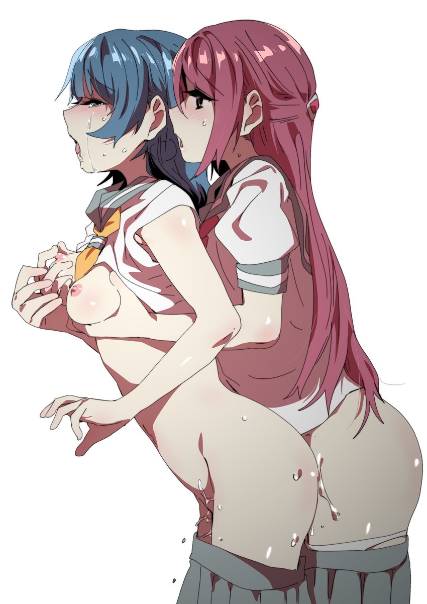tsushima yoshiko and sakurauchi riko (love live! and 1 more) drawn by ecoman