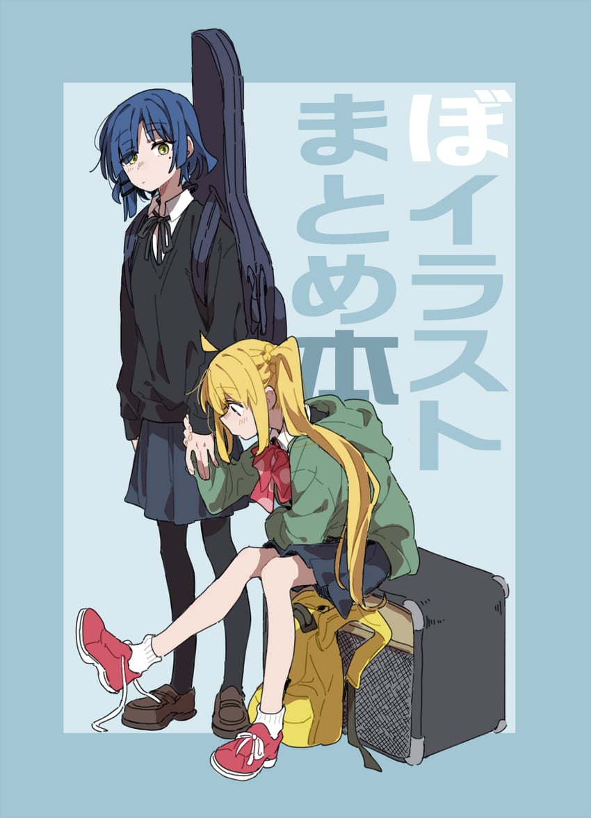 ijichi nijika and yamada ryo (bocchi the rock!) drawn by ree_(re-19)