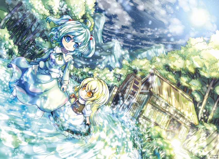 kirisame marisa and kawashiro nitori (touhou) drawn by fifiruu
