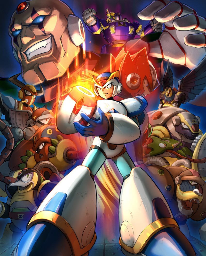 zero, x, sigma, vile, first armor x, and 8 more (mega man and 2 more) drawn by hoshi_mikan