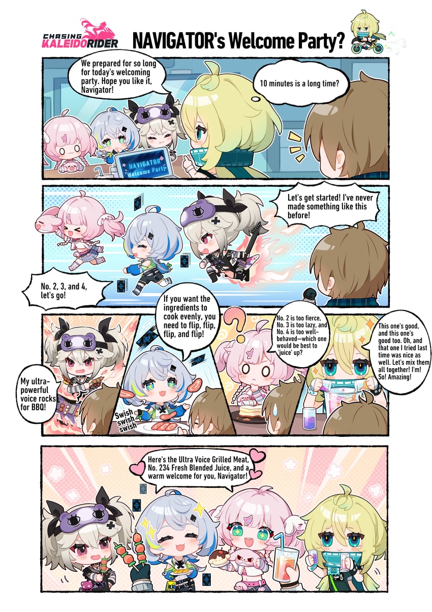 nana, uc, navigator, prome, and adodol (chasing kaleidorider)