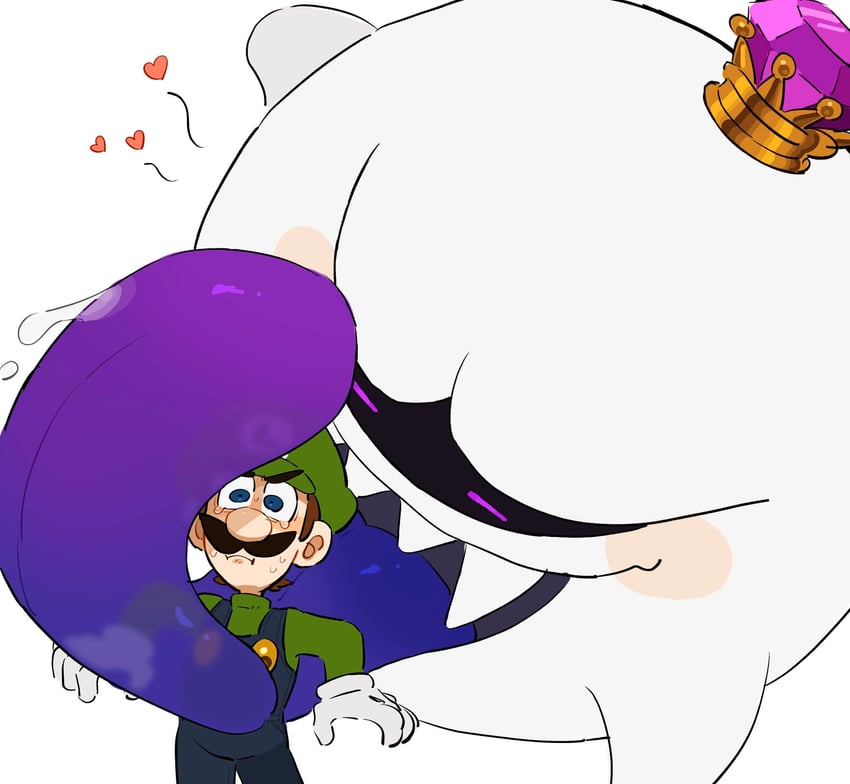 luigi and king boo (mario and 1 more) drawn by mimimi_(mimimim9999)