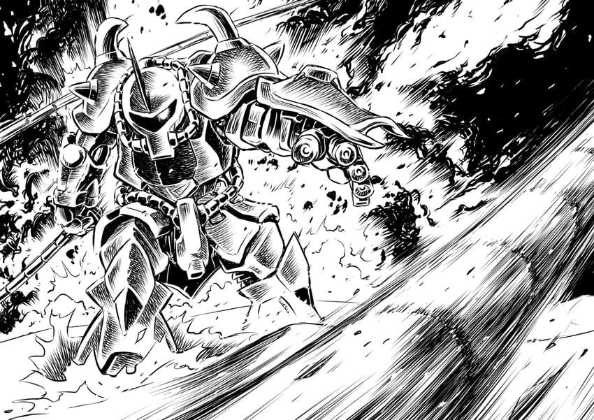 gouf (gundam and 1 more) drawn by nakanishi_kent