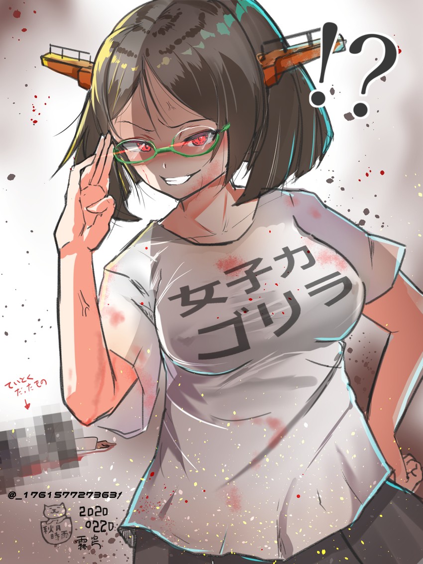 kirishima (kantai collection) drawn by akizuki_shigure