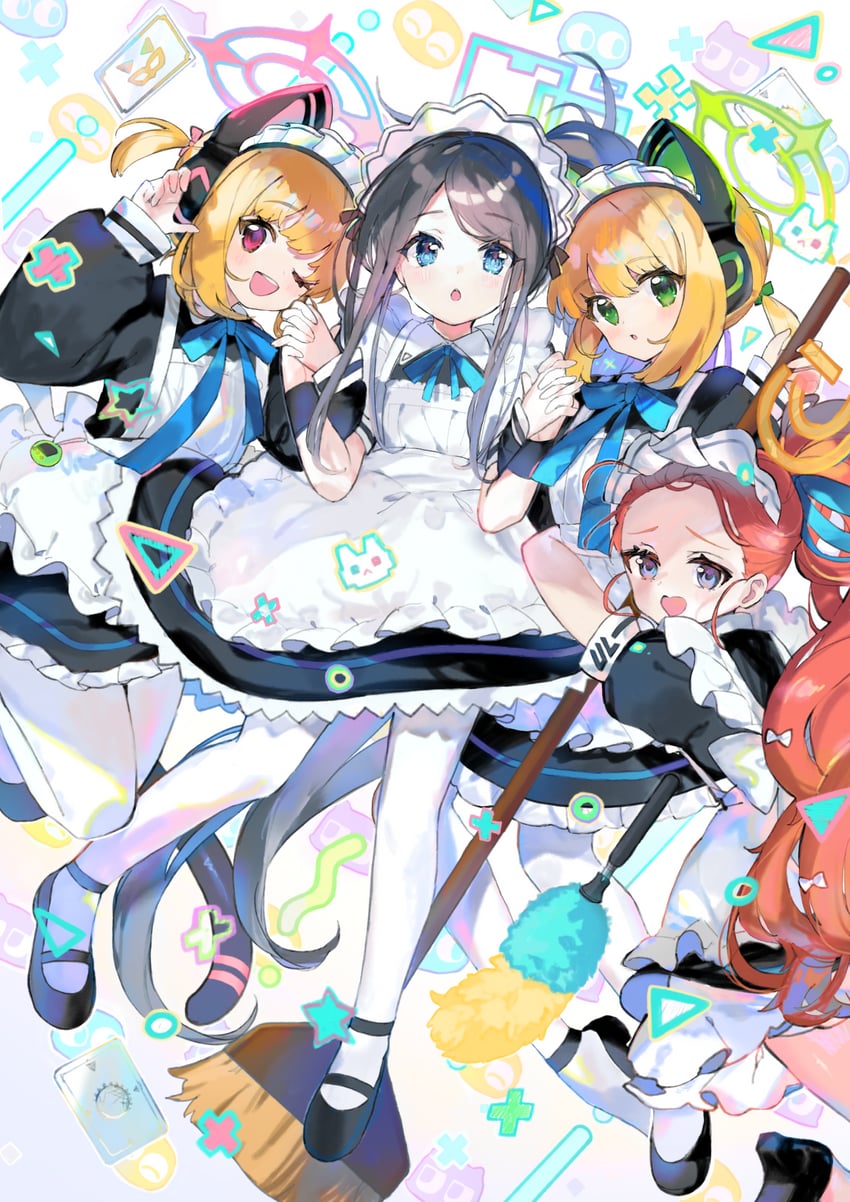 aris, momoi, midori, and yuzu (blue archive) drawn by atsumi_jun