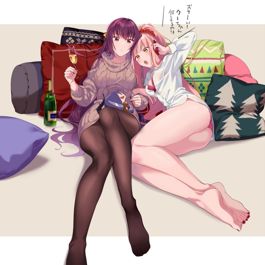 scathach, cu chulainn, scathach skadi, medb, and mini cu-chan (fate and 1 more) drawn by yasutada43