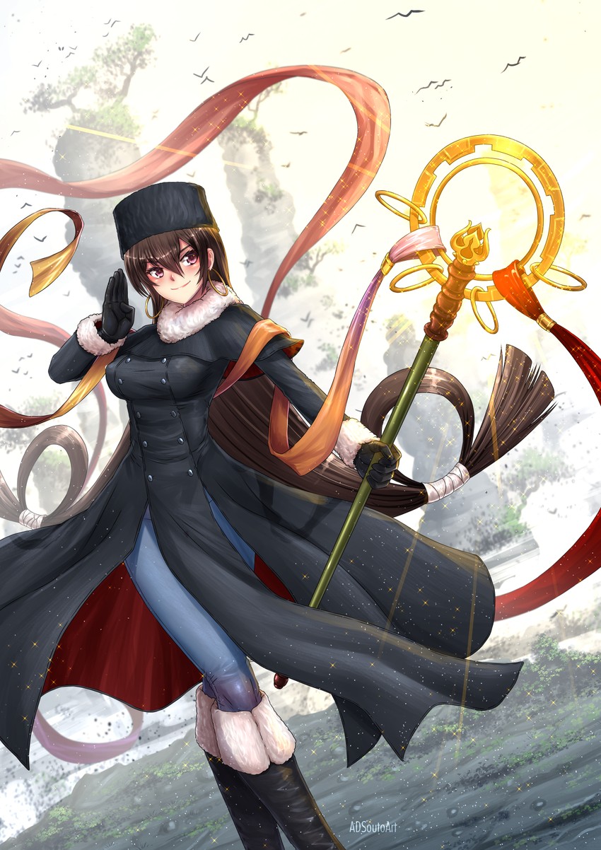 xuangzang sanzang (fate and 1 more) drawn by adsouto