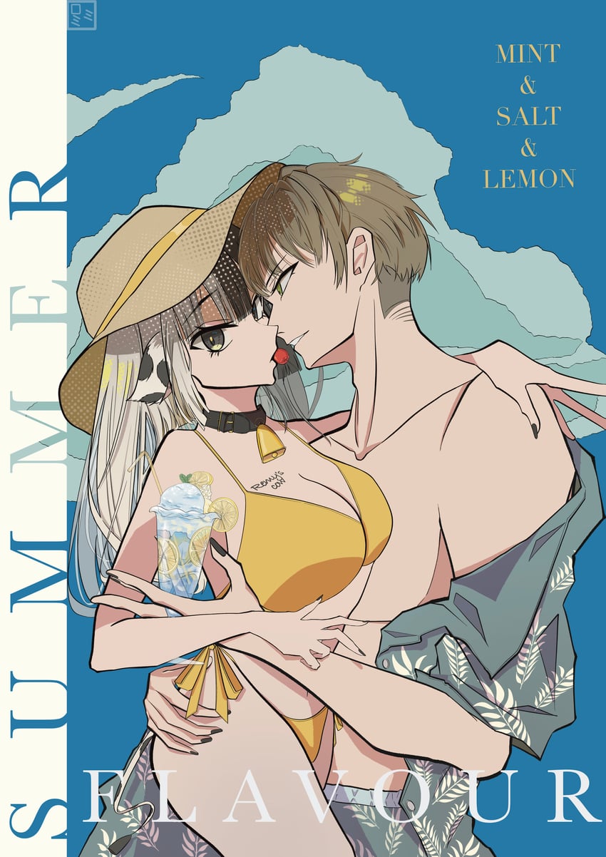 player character and remy (degrees of lewdity) drawn by miromi2002