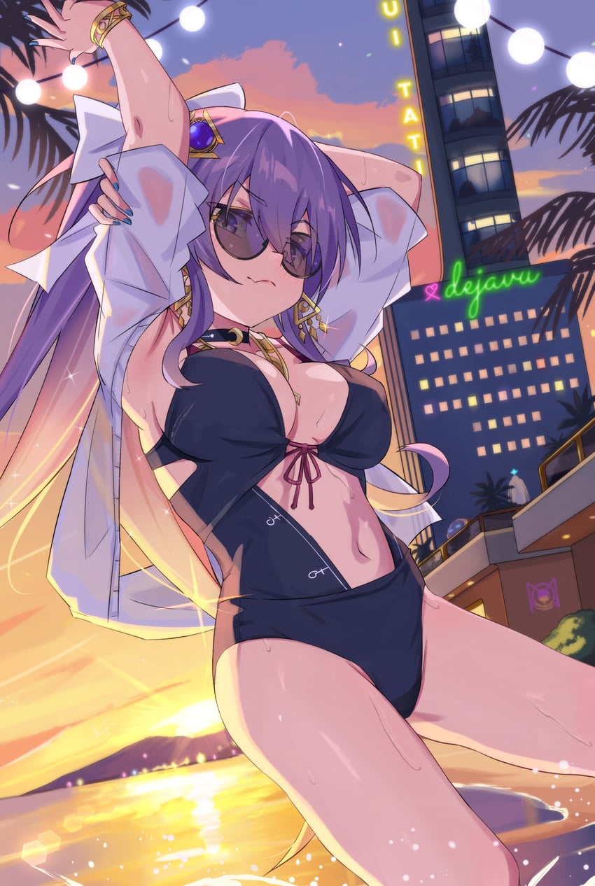 moona hoshinova and moonabito (hololive and 1 more) drawn by ludwigtk