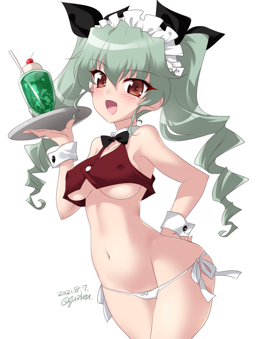 anchovy (girls und panzer) drawn by kuzuryuu_kennosuke