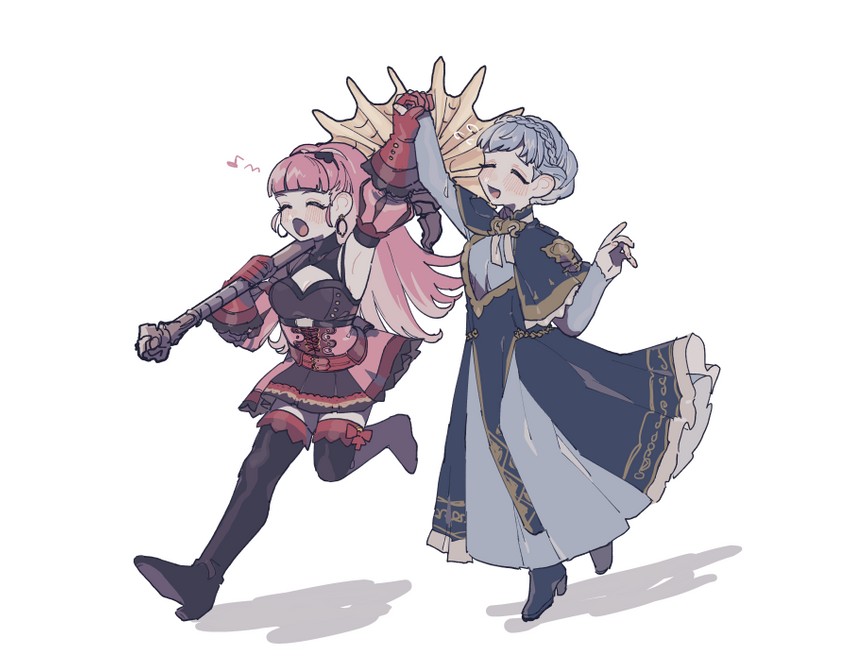 hilda valentine goneril and marianne von edmund (fire emblem and 1 more) drawn by ononooooooooooo