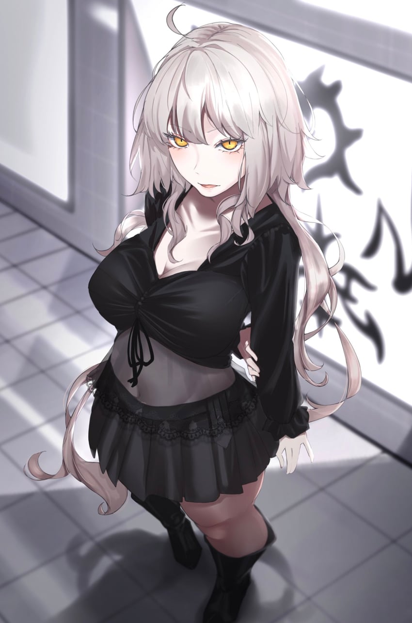 jeanne d'arc alter (fate and 1 more) drawn by ri_o_ne_su