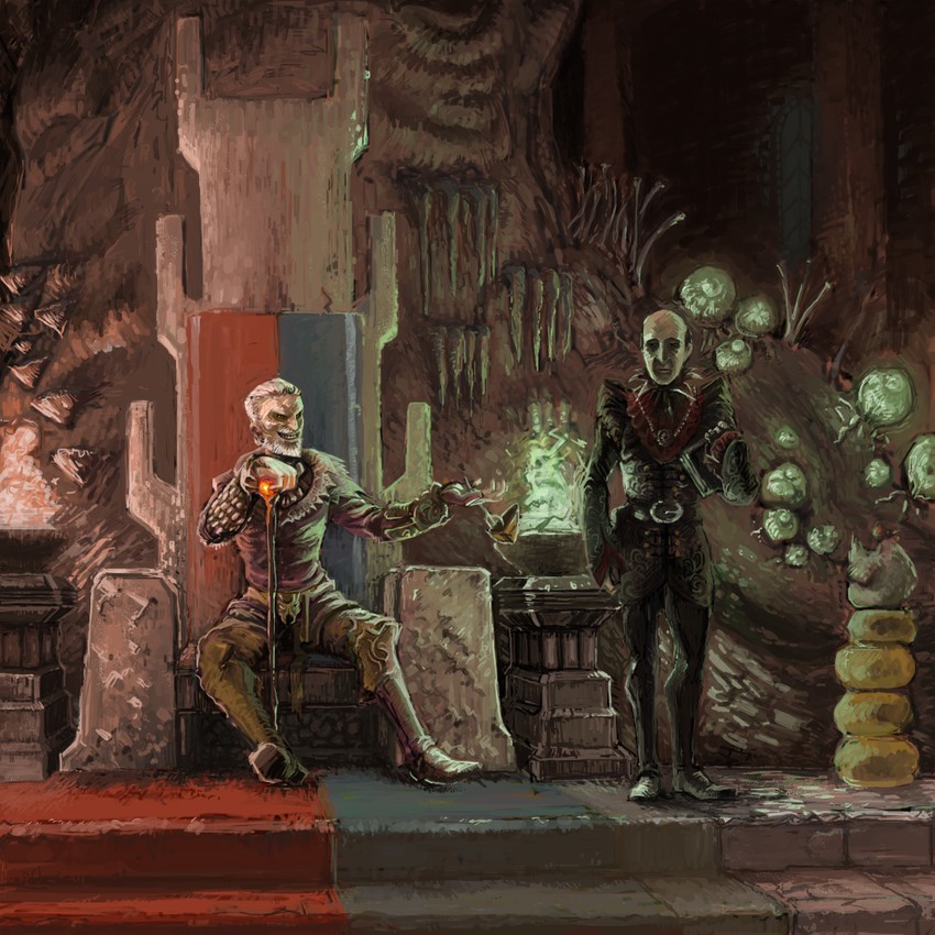 sheogorath and haskill (the elder scrolls and 1 more) drawn by mks-t