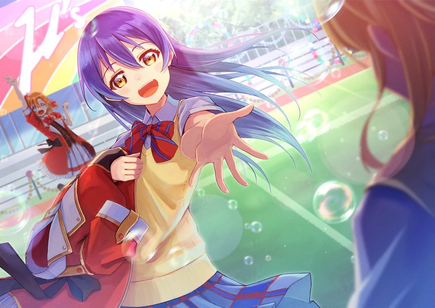 sonoda umi and kosaka honoka (love live! and 1 more) drawn by macken666