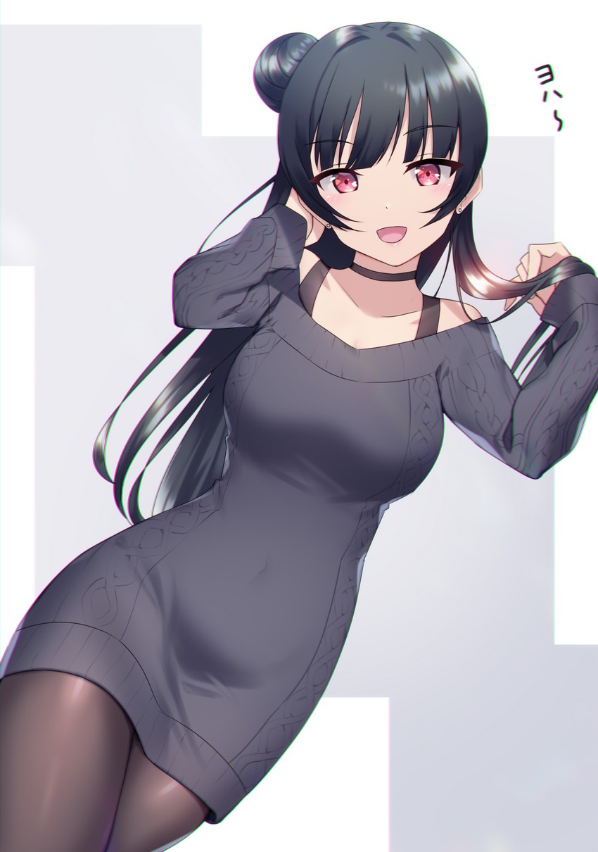 tsushima yoshiko (love live! and 1 more) drawn by yamaori_(yamaorimon)