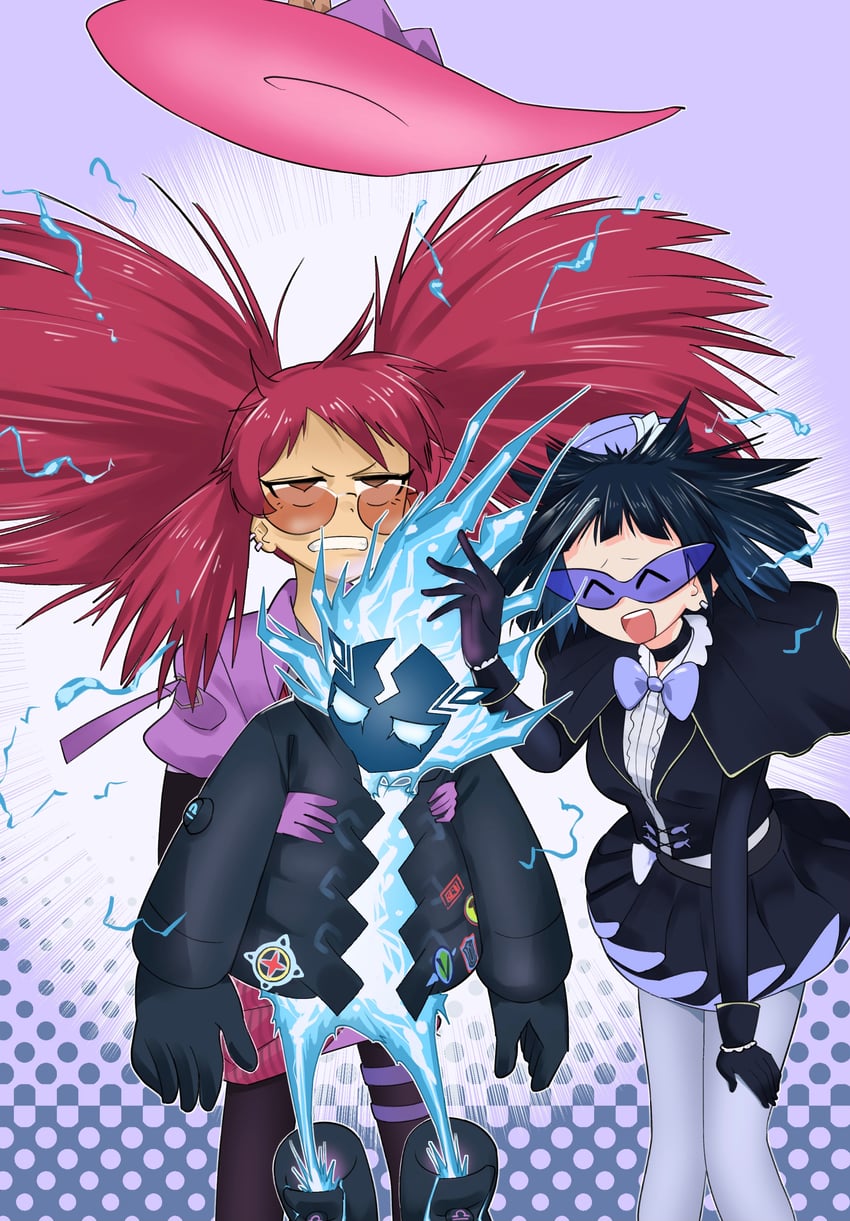 lil-la, ki-sikil, evil twin lil-la, evil twin ki-sikil, and spright blue (yu-gi-oh!) drawn by sawan_cutman