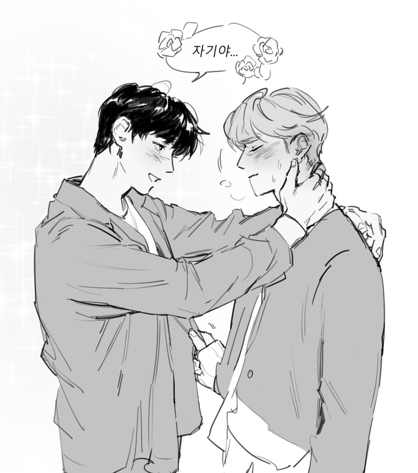 sung han-bin and zhang hao (real life and 1 more) drawn by haotmeal