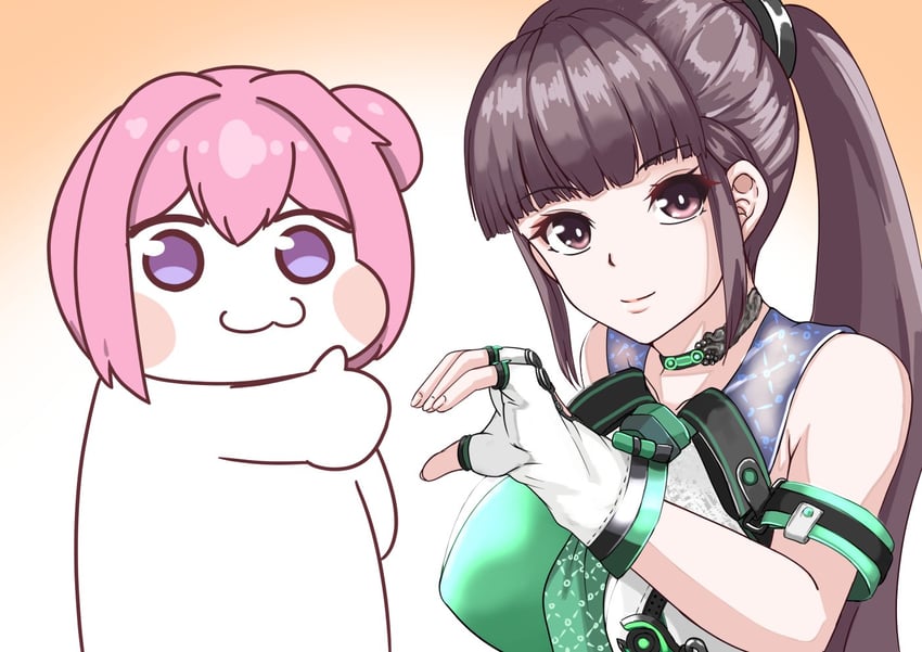eve and doro (goddess of victory: nikke and 1 more) drawn by zuizhong_fangbi_atf