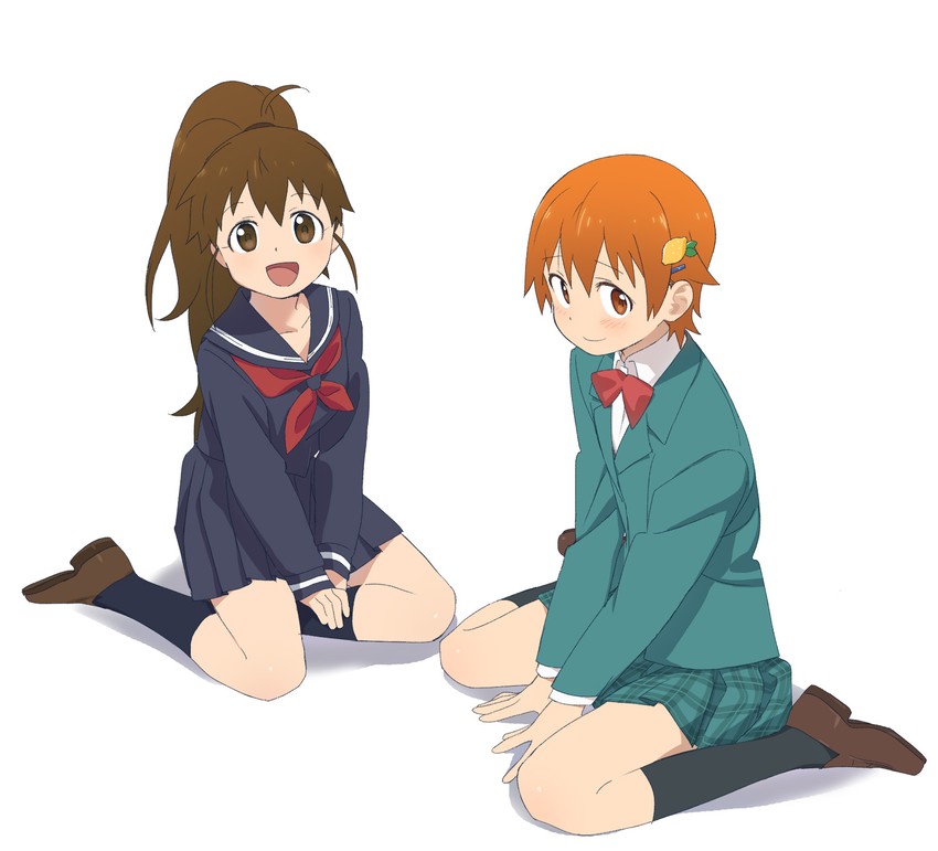 taneshima popura and inami mahiru (working!!) drawn by nse