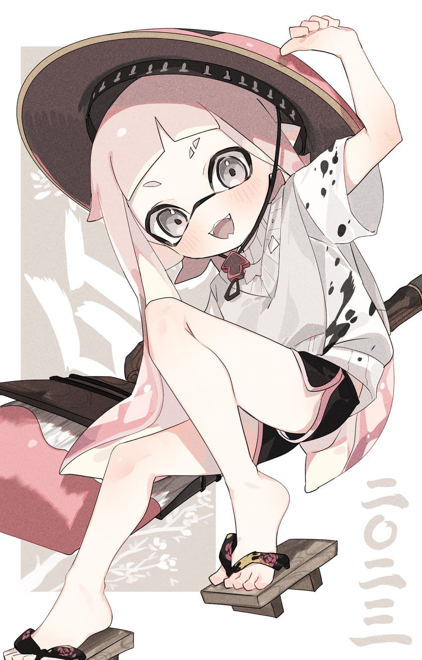 inkling player character and inkling girl (splatoon) drawn by ika_esu
