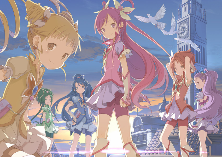 yumehara nozomi, minazuki karen, cure dream, kasugano urara, akimoto komachi, and 8 more (precure and 2 more) drawn by yuguru