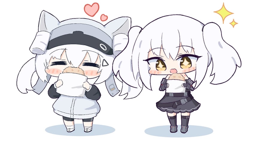 n102 and belorta (goddess of victory: nikke) drawn by umihio