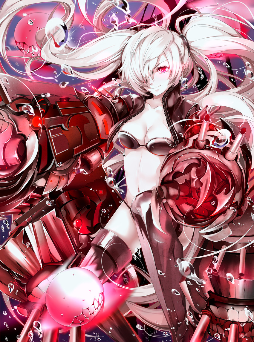 floating fortress and southern ocean oni (kantai collection) drawn by hongmao