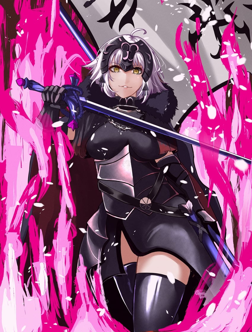 jeanne d'arc alter (fate and 1 more) drawn by tomotomow00w