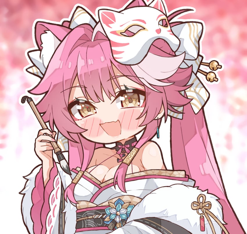 raora panthera (hololive and 1 more) drawn by kukie-nyan