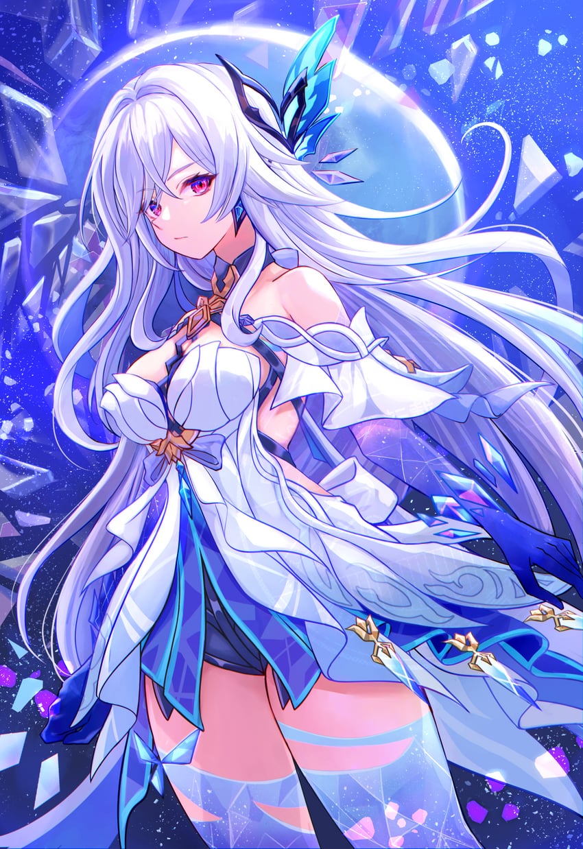skirk (genshin impact) drawn by marekamico