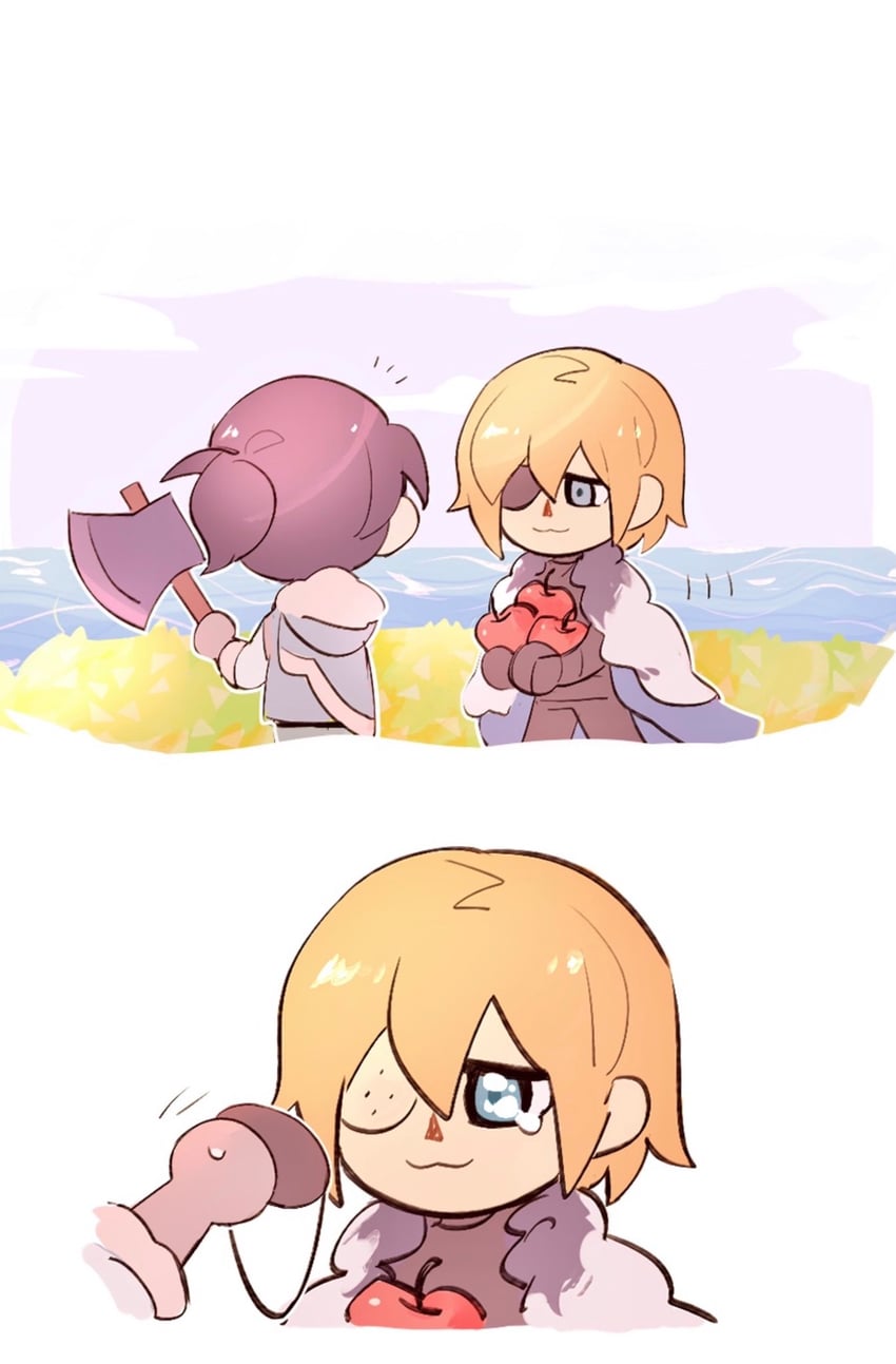 dimitri alexandre blaiddyd and felix hugo fraldarius (fire emblem and 2 more) drawn by hmri_fe