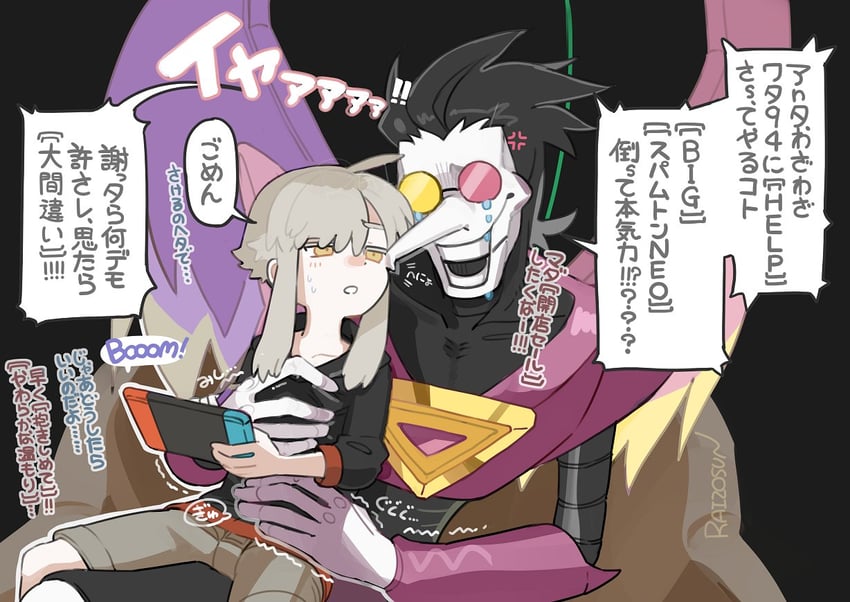 spamton g. spamton and spamton neo (deltarune) drawn by ssdkriz