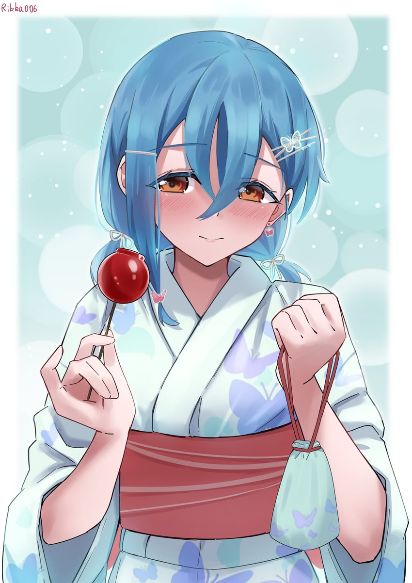 wakana shiki (love live! and 1 more) drawn by rikka006