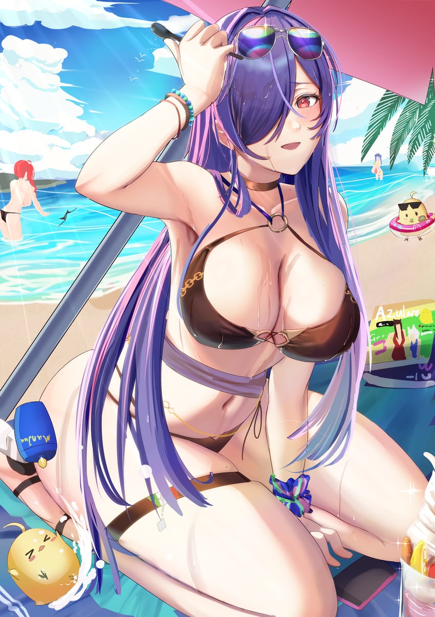 manjuu, kaga, akagi, zara, pola, and 1 more (azur lane) drawn by cafenami