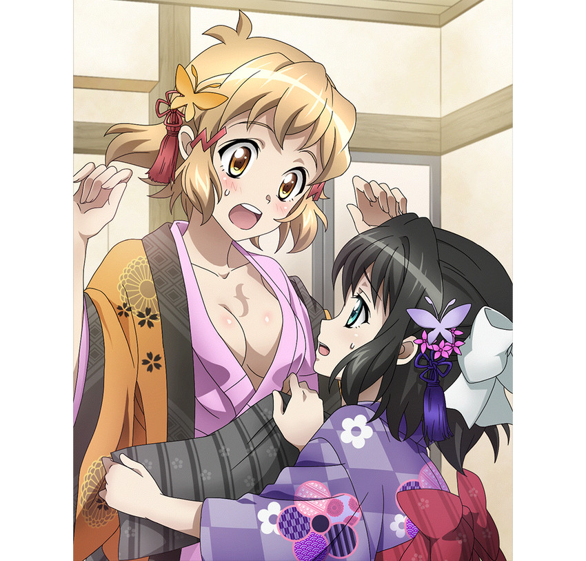 tachibana hibiki and kohinata miku (senki zesshou symphogear and 1 more)