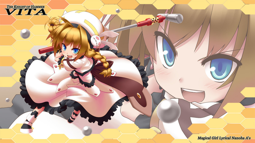 vita and graf eisen (lyrical nanoha and 2 more) drawn by deku_(dekunosu)